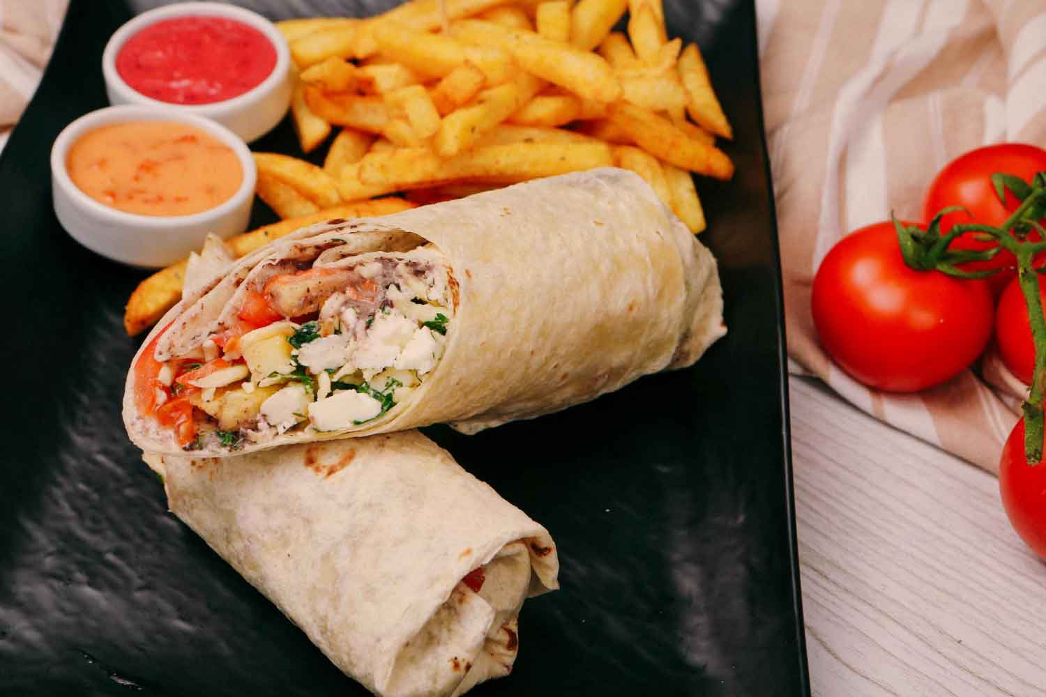 Miami Pizza Parlour Leven Fresh Loaded Wraps 